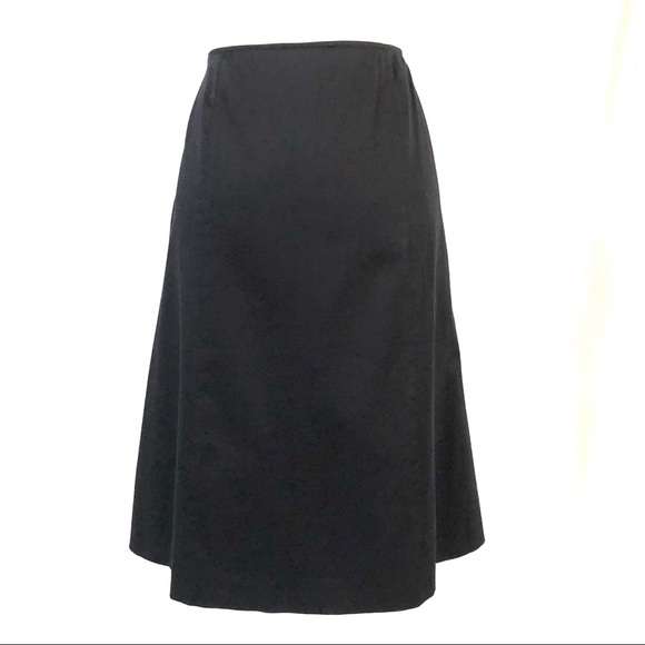 Harold’s Black A Line Floral Embroidered Skirt - Picture 5 of 8